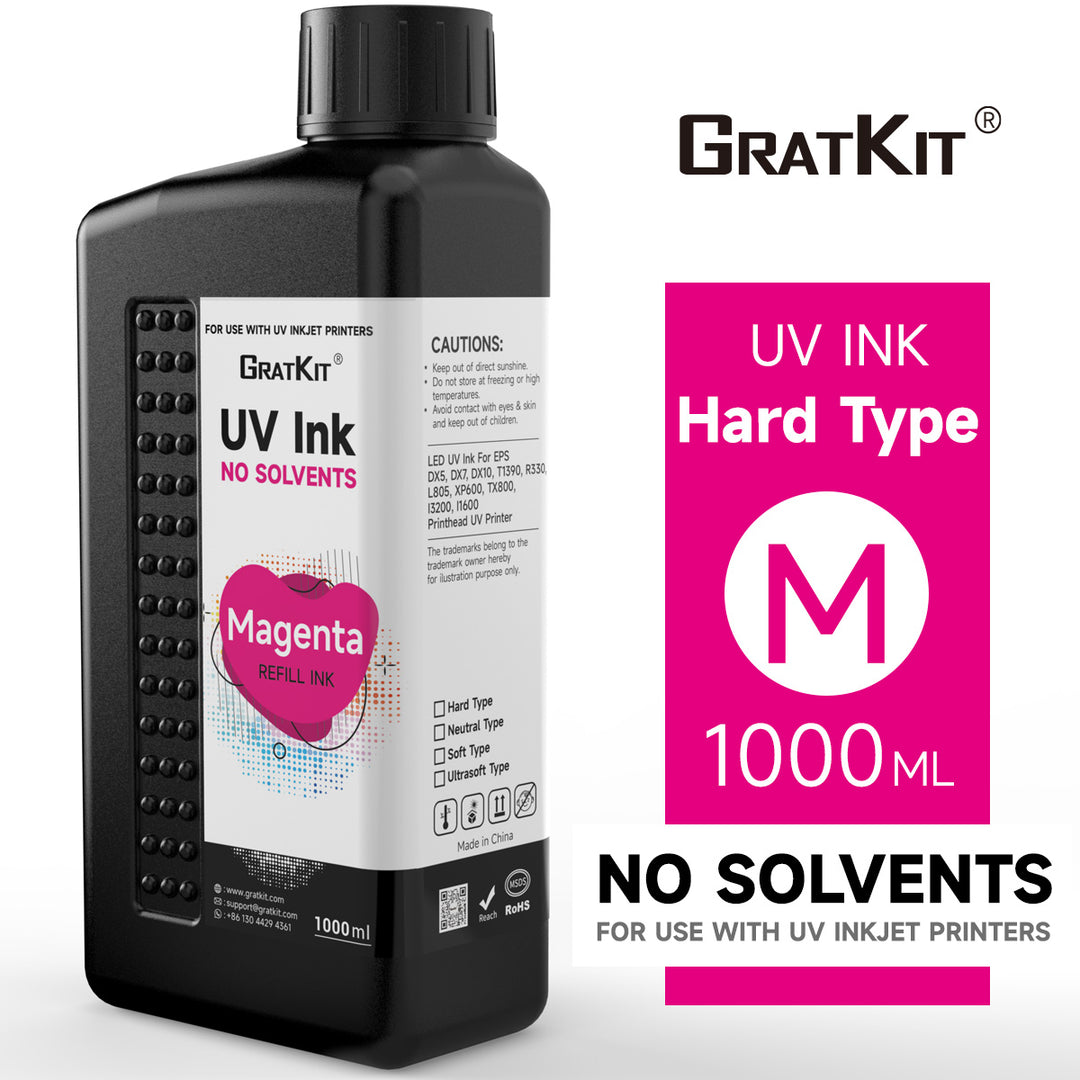 GratKit UV Ink For Flatbed Printer Head