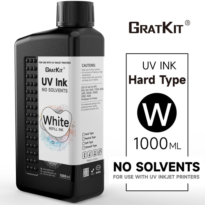 GratKit UV Ink For Flatbed Printer Head