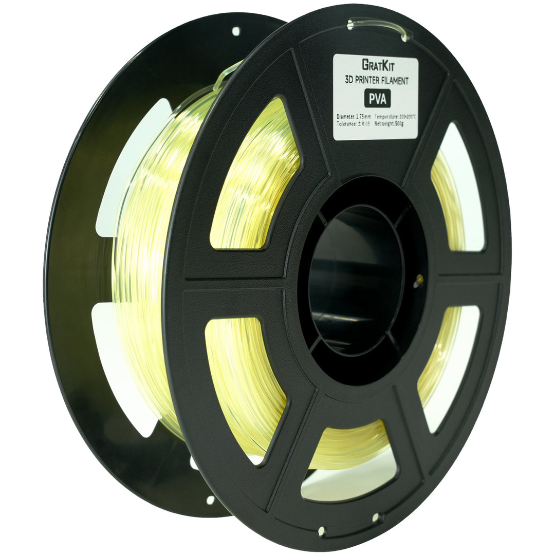 GratKit PVA filament 1.75mm 500g No clog Water Soluble Support for PLA/TPU/PVB/Nylon 3D Printer Filament