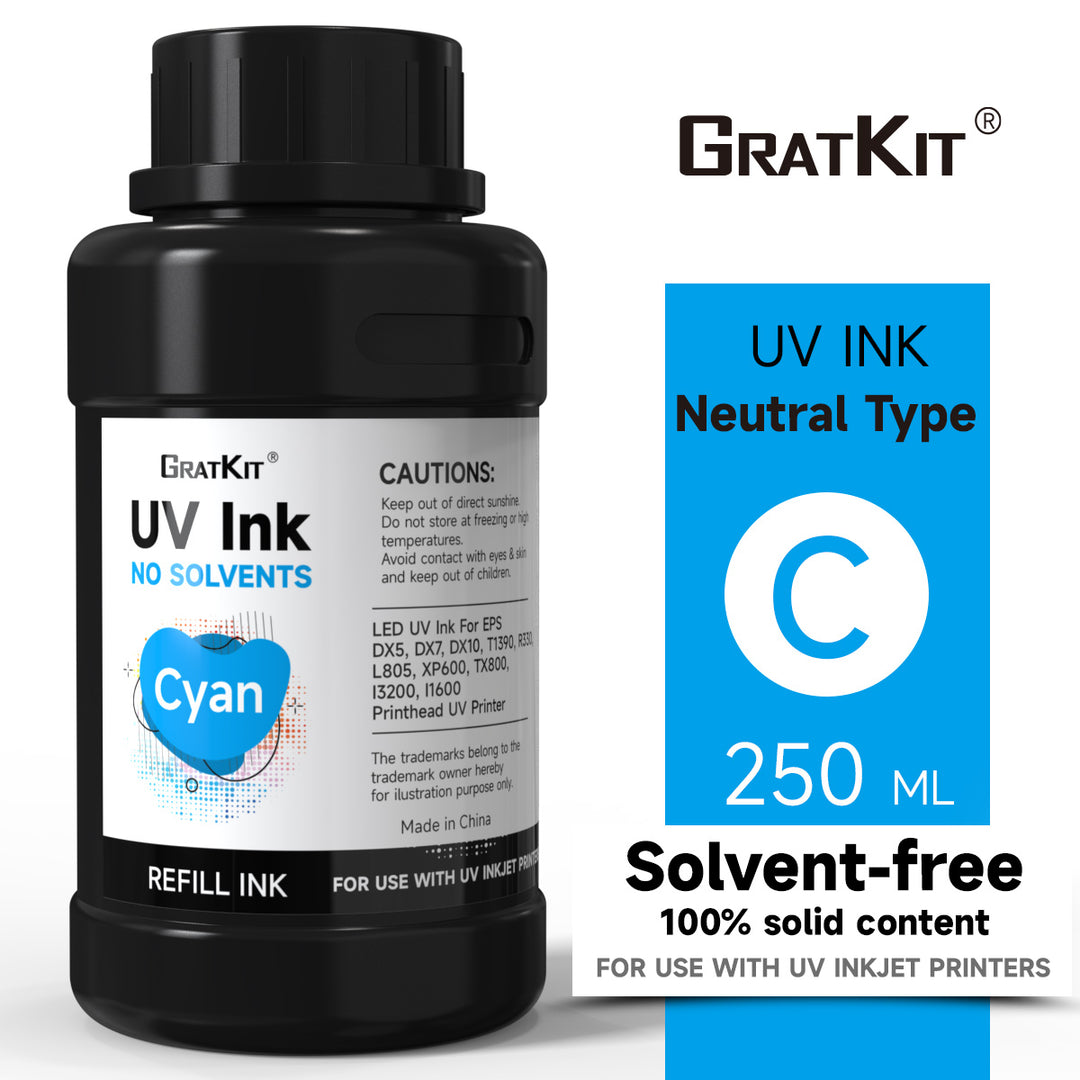 GratKit UV Ink For Flatbed Printer Head
