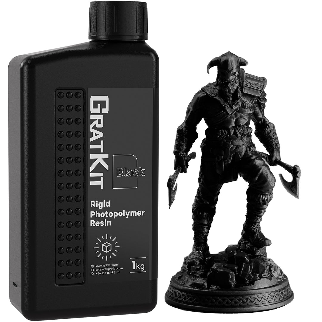 GratKit Ultra HD Rigid 3D Printing Resin 1000g, 3D Printer Tough Resin, Low Odor Rigid Photopolymer Resin