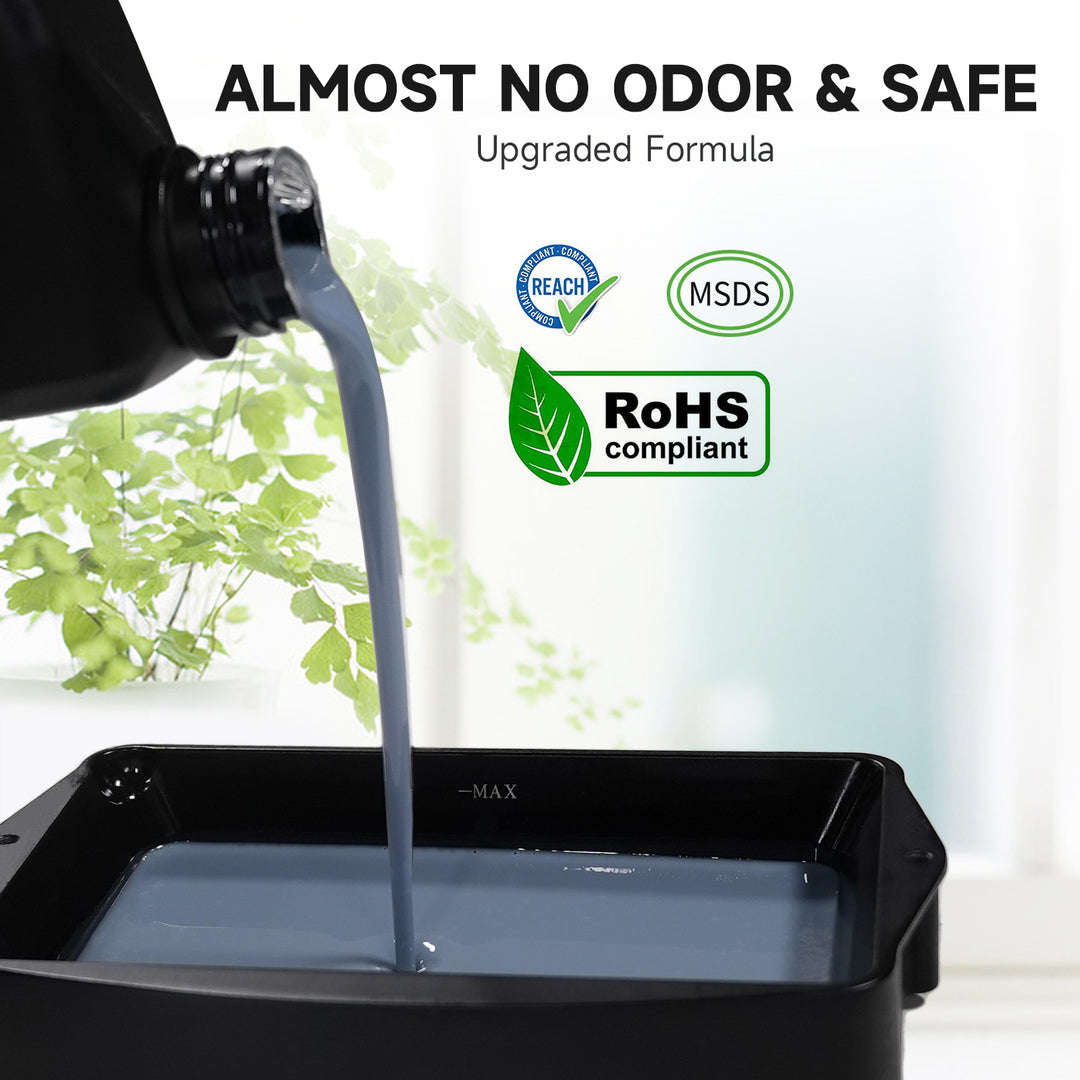 GratKit Water Washable 3D Printing Resin, Water Washable Photopolymer Resin