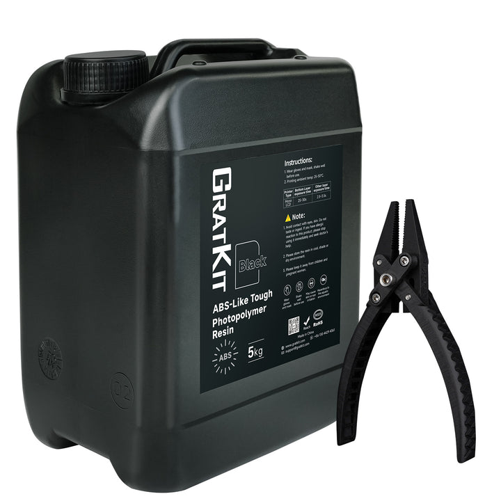 GratKit ABS-Like Pro 3D Printing Resin  for Production Parts, Scratch Free High Precision Non-Brittle Resin Compatible with LCD and DLP Printers