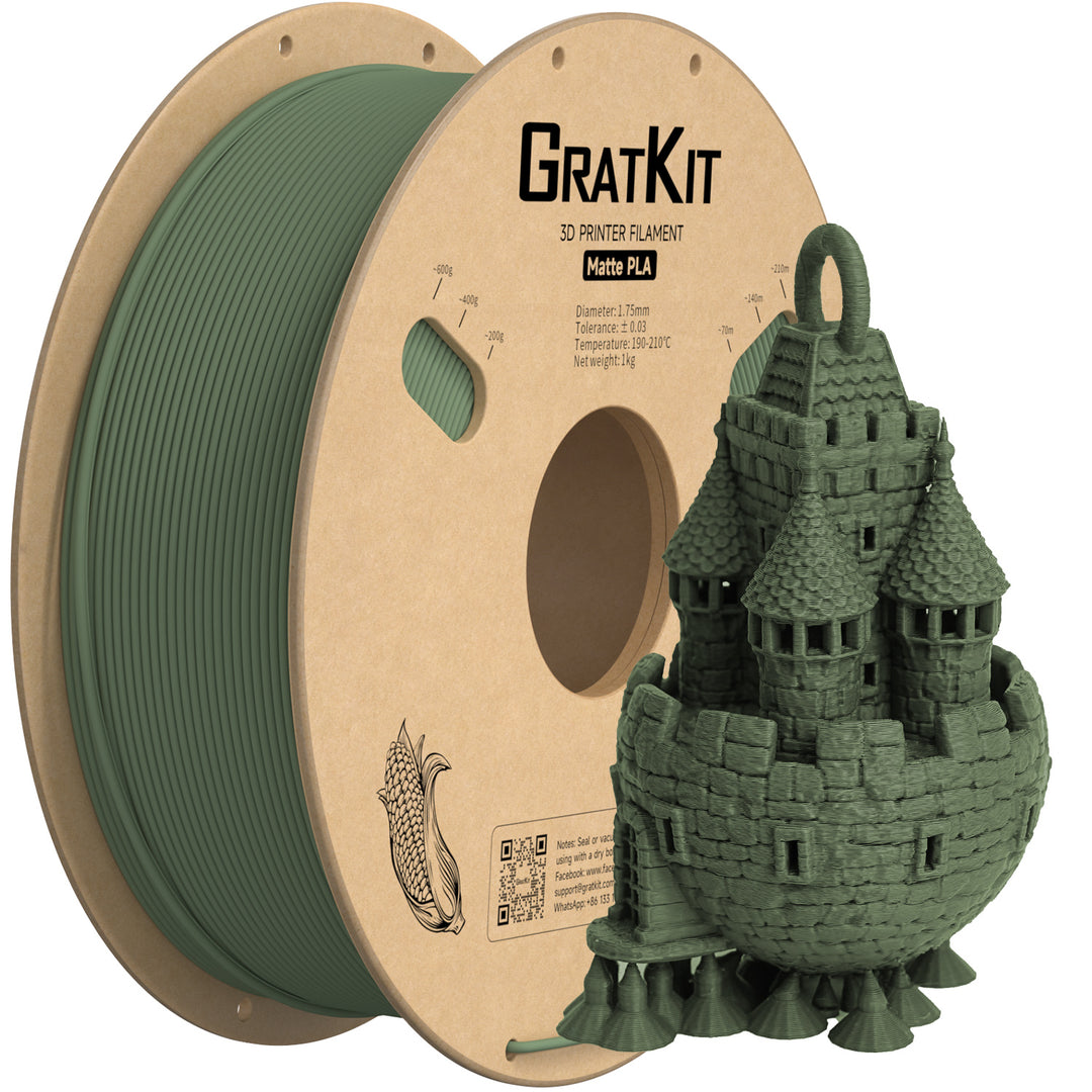 GratKit PLA 3D打印马卡龙哑光耗材 1.75mm 1KG