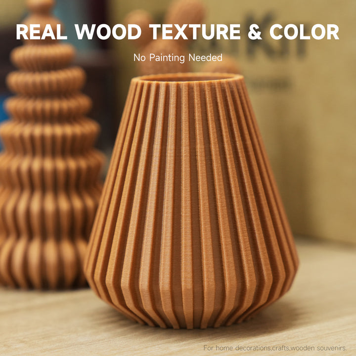 GratKit Wood PLA Filament, 3D Printer Filament 1.75mm, -0.03mm, 1KG/Roll, Fit Most FDM 3D Printers, PLA