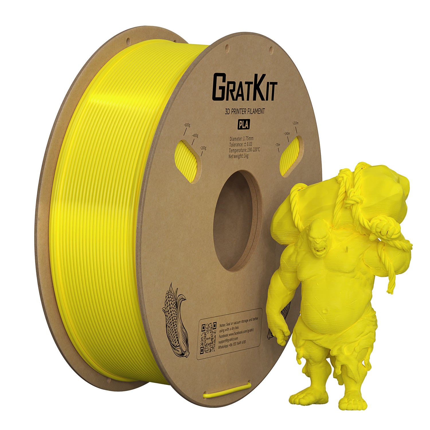 Anycubic PHIDIAN 3Dプリンター 本体, Gratkit 1kg GratKit-3D-Printing-Filament-